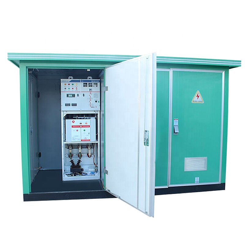 Substation transformator perumahan Set lengkap kualitas tinggi transformator tipe kotak lengkap 11KV 15KV 500kVA 6.30 kVA