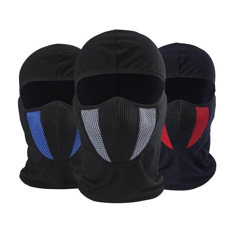 Motorcycle Full Face Mask Balaclava for Men Women Sports Breathable Dustproof Windproof Helmet Hood Moto Riding Neck Accessories