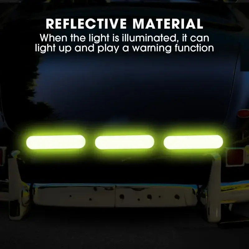 10-60 Pcs  Universal Safety Warning Reflective Stickers for Car Reflect All Light Sources Motorcycle Helmet Stickers Car Parts
