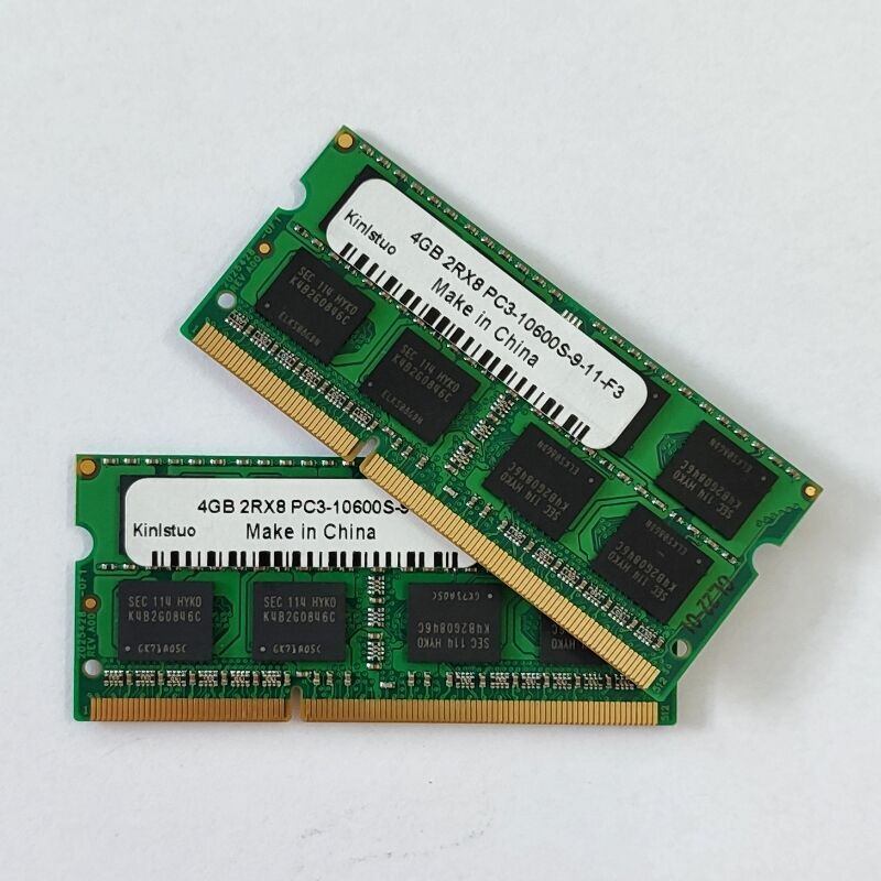 DDR3 4ギガバイトのノートパソコンのram 4ギガバイト2RX8 PC3-10600S-9-11-F3ノートブックメモリ10600 1333mhz 204pin 1.5v sodimmメモリア