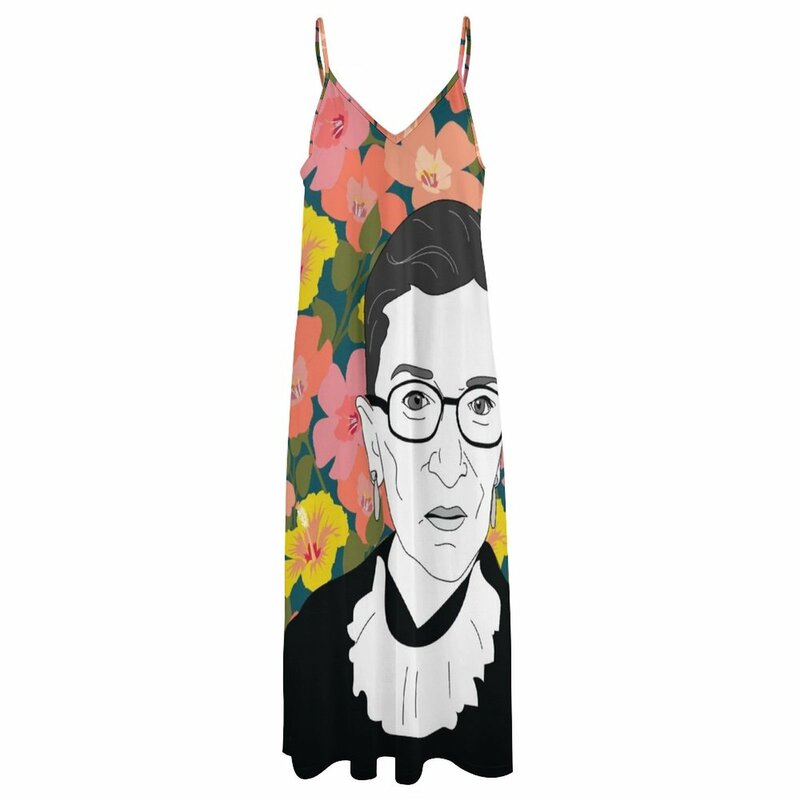 Ruth bader Ginsburg Floral Sleeveless Dress Woman clothing sexy dress for women sensual sexy dress for women