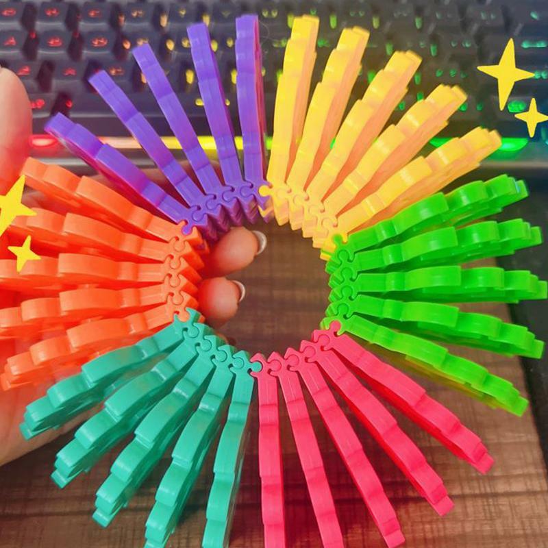 Frühe Entwicklung pädagogische Falt spule Ausrüstung Klatschen Spielzeug für Stress abbau farbige gestapelte Kreise lustige Falt spielzeug