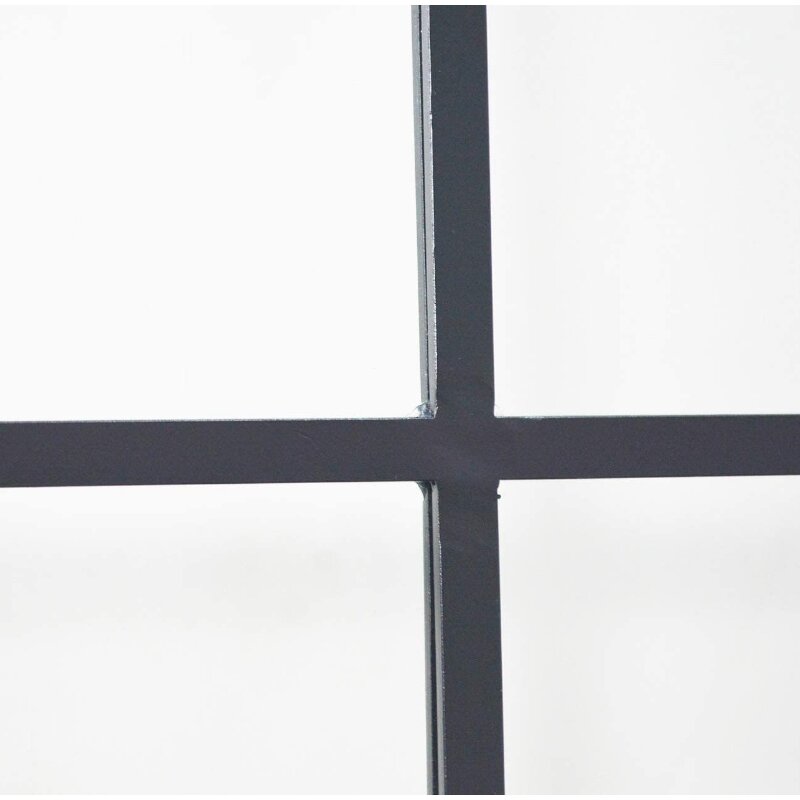 DIYHD TSD01 30x80" Black Framed Clear Glass Sliding Barn Door Slab,Tempered Assembled Prehung Glass Door Panel