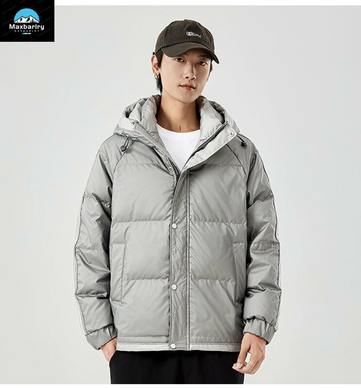 Luxury Brand Down Jacket For Men's Autumn Fashion Warm Duck Down Jacket Thickened Loose Casual Top Men's Clothing New 2024
