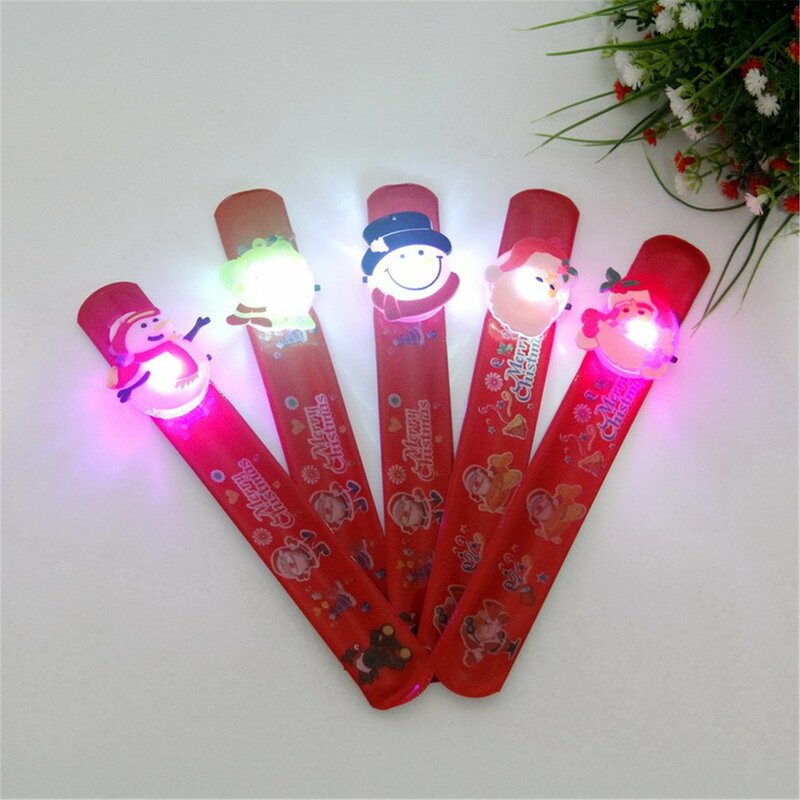 Bande lumineuse LED pour la décoration de Noël, Clap, RingLight Up Wristband, Best Gift