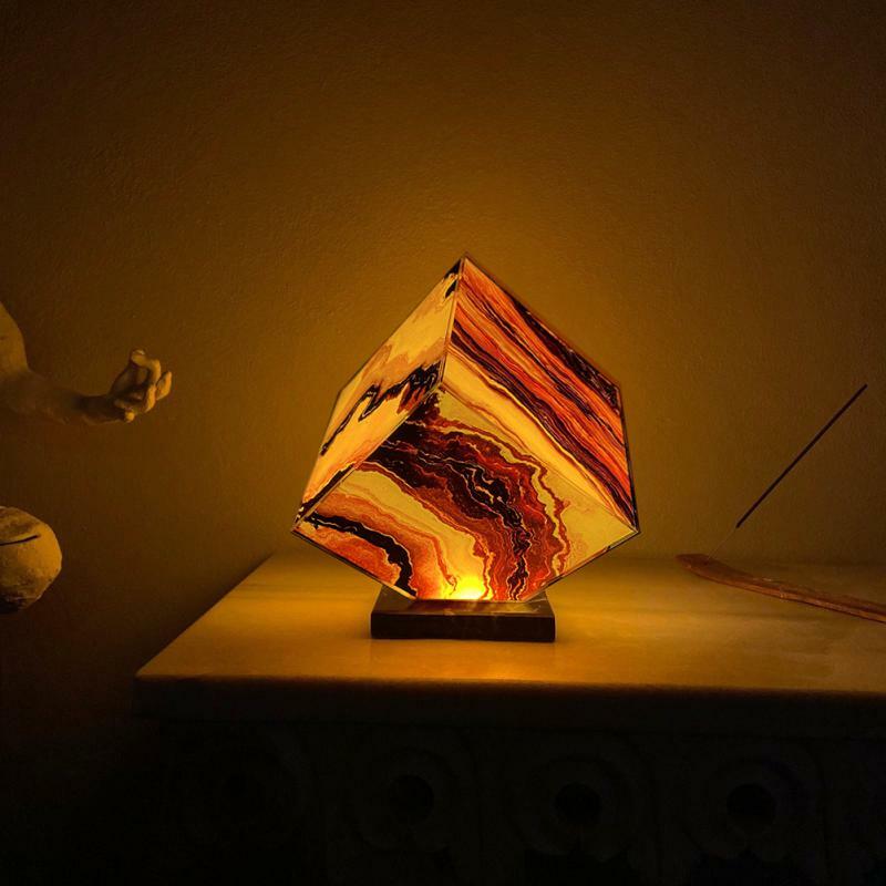 Plexiglass Lava Night Lamp, Perfeito LED Desk Lamp, Mesa De Mármore Luz, Decoração De Casa Criativa, Sala De Estar E Quarto