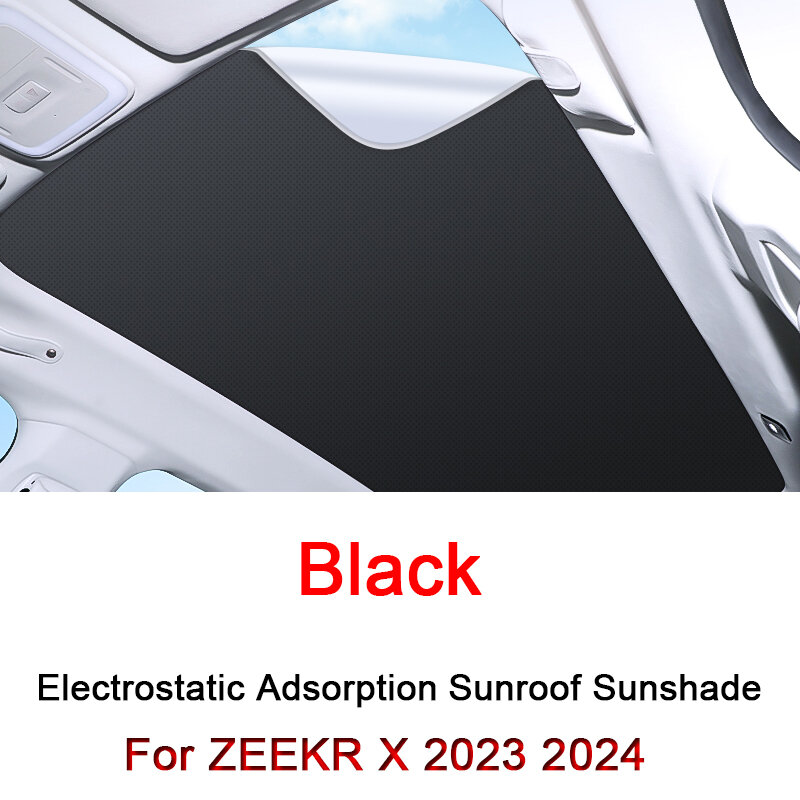 Car Electrostatic Adsorption Sunroof Sunshade Cover For ZEEKR X 2023 2024 2025 Heat Insulation Skylight Sticker Auto Accessories