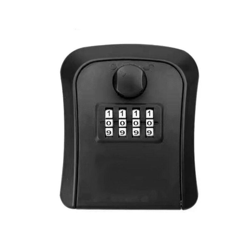 2024 New Key Lock Box 4 Digit Combination Lockboxs Wall Mounted Key Safe Waterproof Outdoor Key Hider Box for Home Office Garage