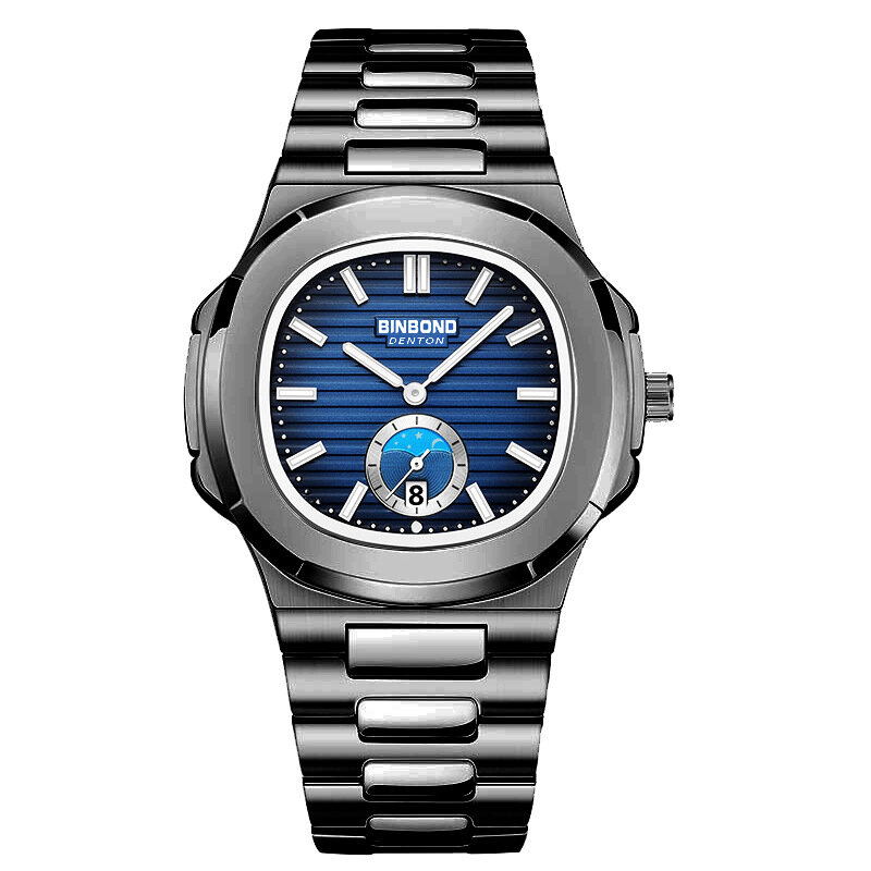 Top Brand Luxury Man Wristwatch Waterproof Luminous Date Week Men Watches Stainless Steel Quartz Men's Watch Male Reloj Hombre