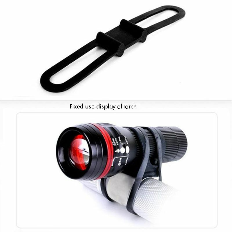 Cycling Light Holder Bicycle Handlebar Silicone Strap Band Phone Fixing Elastic Tie Rope Fixed Straps Torch Flashlight Bandages