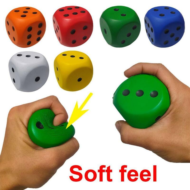 Foam Dices Soft Six Sided Dices Kids Counting Toy Learning Aids For Class Board Game Classroom Math Teaching