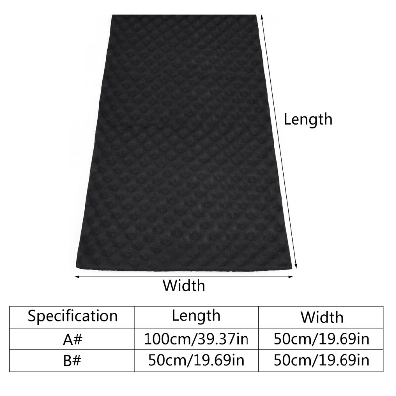 1 рулон, звукоизоляционный коврик для автомобильного капота, 20 мм, 100x50 см, 50x50 см