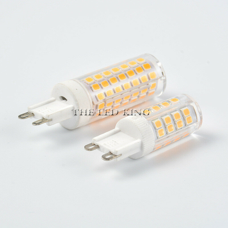 หลอดไฟ LED G9สว่างพิเศษ AC220V หลอด LED SMD2835เซรามิก5W 7W 9W 12W 15W 18W สปอตไลท์สีขาวอุ่น/เย็นแทนที่ไฟฮาโลเจน