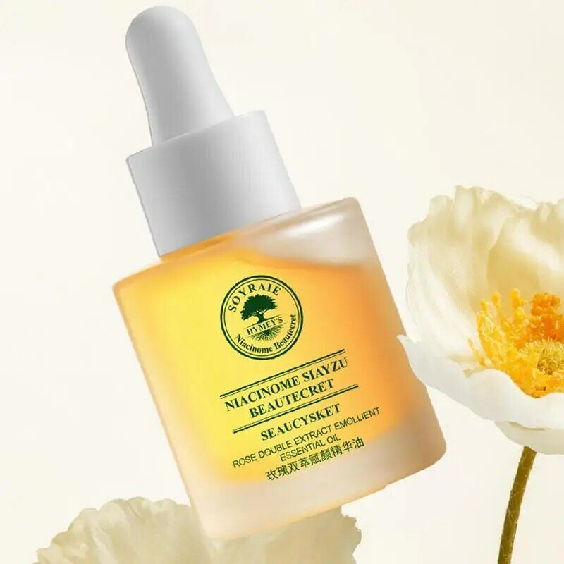 Rose Hydrating Facial Oil Skin Smoothening Face Essence Improving Skin Texture And Nourishing Essence For All Skin Types 30ml