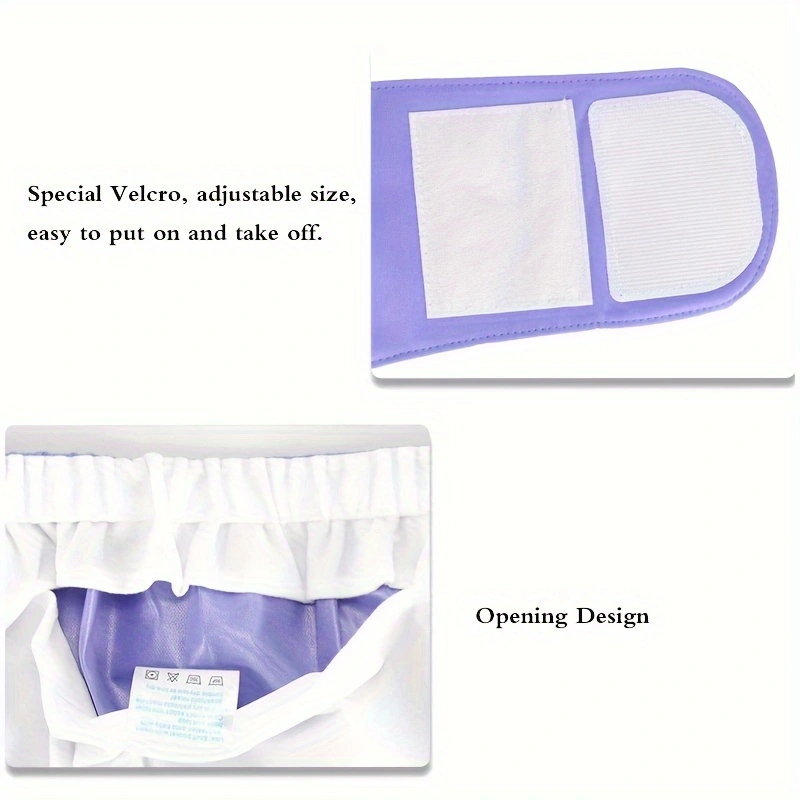 Lodowy jedwab tkanina nadająca się do prania pieluchy dla dorosłych osób starszych bielizna z nietrzymaniem moczu wodoodporna oddychająca pieluchy duży rozmiar regulowany