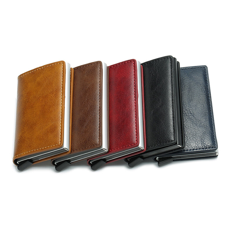 Credit Card Holders for Airtag Men Wallet Luxury Cardholder Business Leather Bank Cards Case Mini Women Purse Dropshipping
