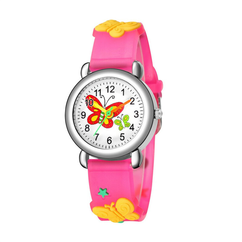 Reloj Digital deportivo para niña, relojes con patrón de dibujos animados, reloj de pulsera analógico de cuarzo para niños, regalo para Zegarek Damski