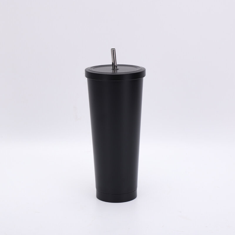 Tazza isolata in acciaio inossidabile 304 con tazza regalo per coppia di studenti con tazza di paglia da tavolo ad alto valore estetico