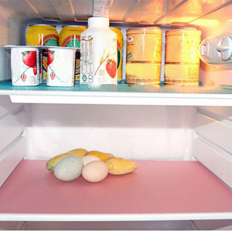 แผ่นรองตู้เย็นแผ่นกันเชื้อราต้านเชื้อแบคทีเรียแผ่นรองตู้เย็นอเนกประสงค์แผ่นรองตู้เย็นกันน้ำ
