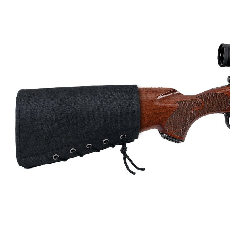 กระเป๋ากระสุนปืนไรเฟิล6นัดด้านล่างขนาด5*12ซม. กระเป๋าท้ายปืนไรเฟิล12/20ก. ปรับขนาดได้สำหรับอุปกรณ์การล่าสัตว์