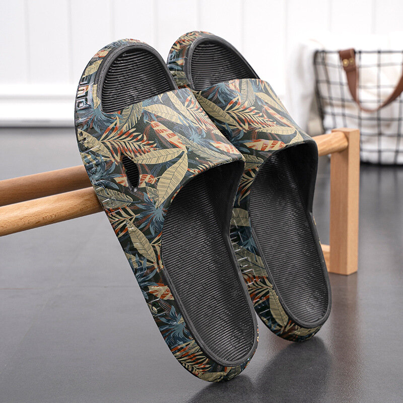 Men Shoes Summer Slippers 2023 New Beach Sandals Male Casual Flat Non-slip Breathable Light Home Slides Chanclas Mujer