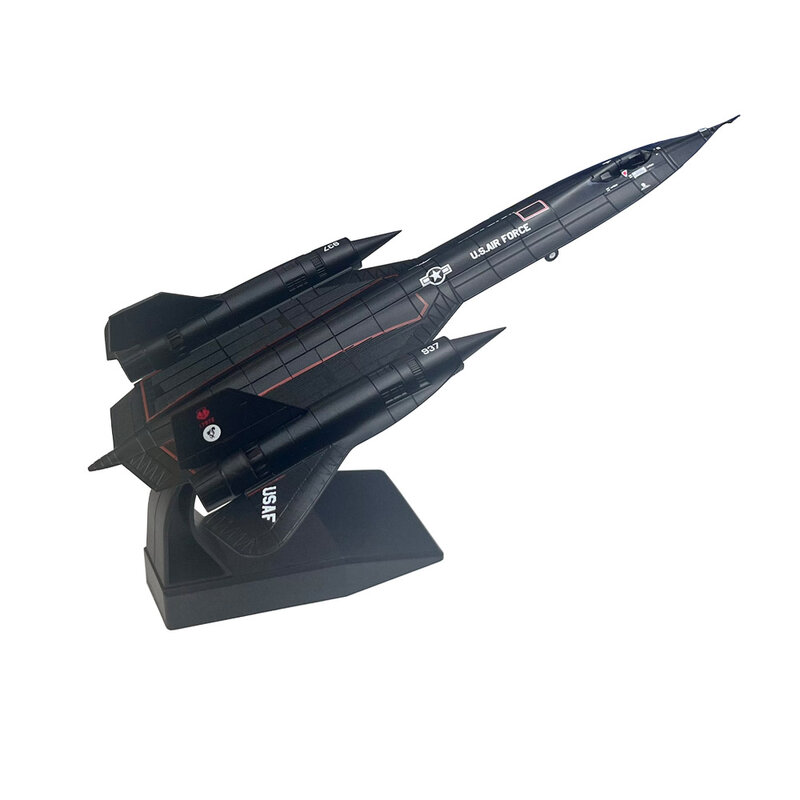 Avión de Metal fundido a presión para niños, modelo de adorno de avión, escala 1/144 US Lockheed SR71 SR-71 Blackbird 17972, regalo de cumpleaños