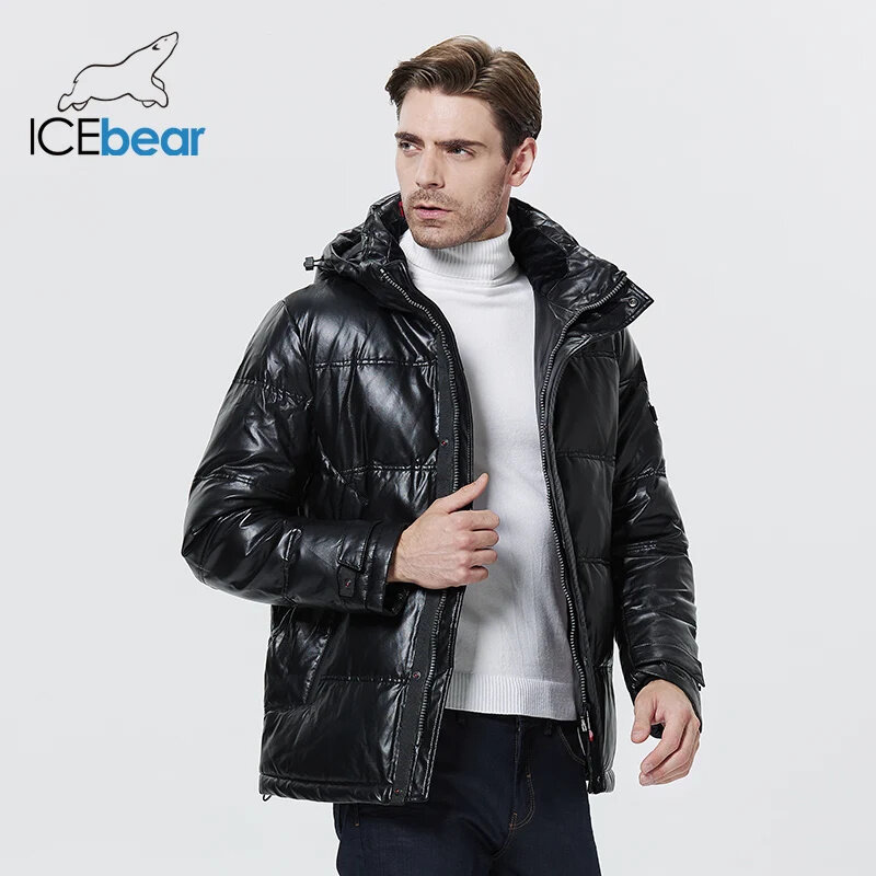Icebear-男性用のパッド入りコットンジャケット,フード付き,厚くて暖かい,通気性のあるカジュアルウェア,mwd20866d,2022