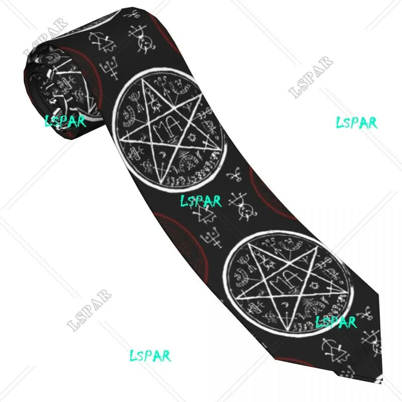 Pentagram i mistyczne symbole Krawat dla mężczyzn Krawat damski Krawat Akcesoria odzieżowe