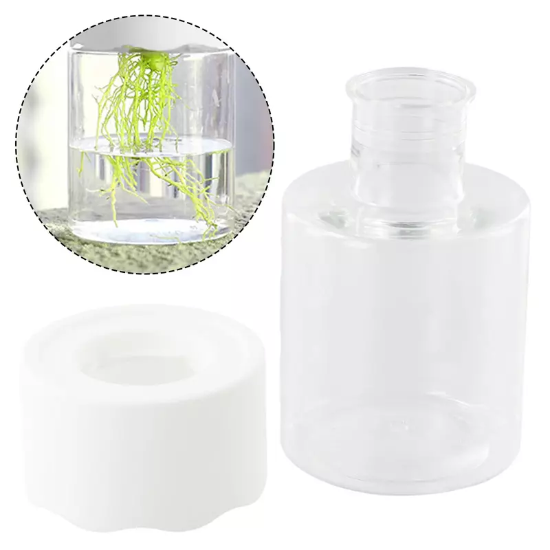 Plástico transparente elegante recipiente, hidropônico planta vasos, água plantio vaso, venda quente, 1 peça