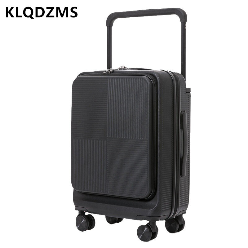 KLQDZMS 20"24 Inch Anti Wear Front Door Luggage Business Multifunctional Small Password Boarding Box Fashion and Simple Suitcase