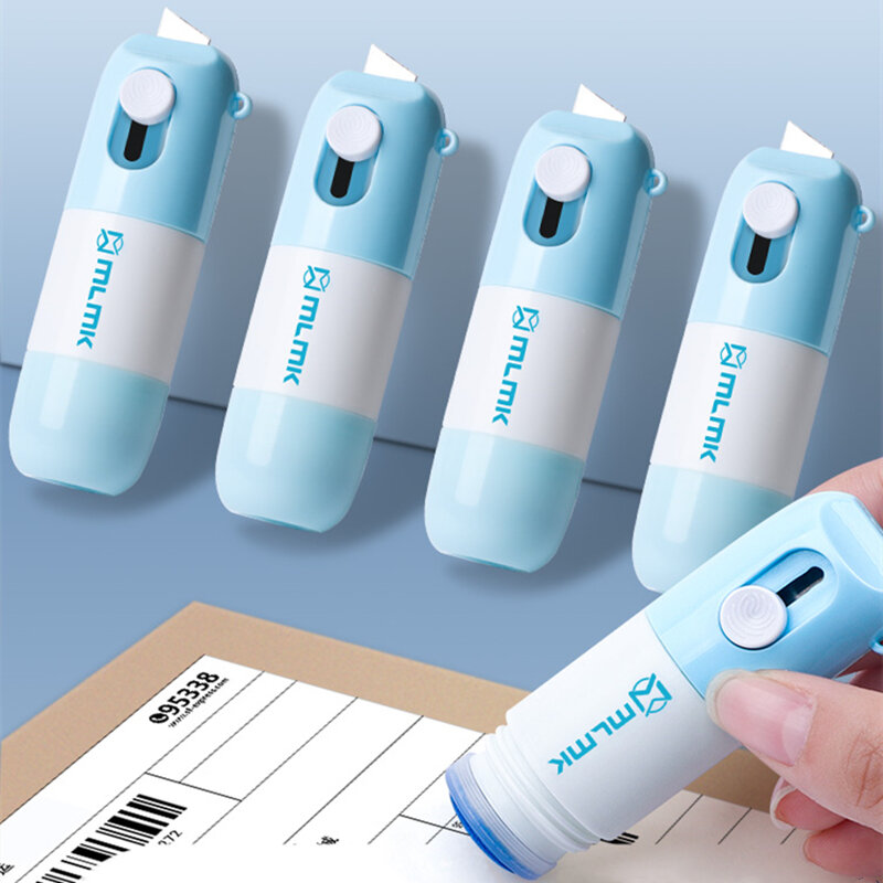 2 in 1 Thermal Paper Correction Fluid With Unboxing Knife Portable Parcel Opener ID Information Data Privacy Protection Fluid
