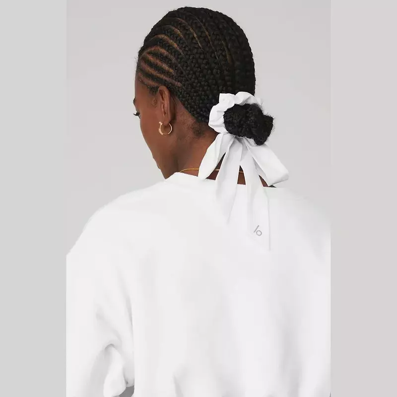 LO 러브 매듭 타이 스크런치, 흡습성, 땀 및 냉각 운동 머리띠, 조절 가능한 바인딩 요가 머리띠