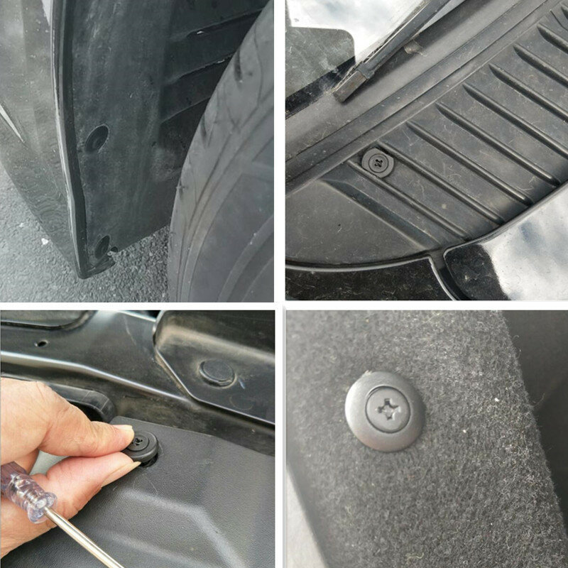 60 шт. 5 мм 6 мм 7 мм 8 мм 9 мм 10 мм отверстие заклепки для бампера автомобиля крепление для крыла автомобиля Приборная панель винтовые зажимы для Honda Nissan Toyota Hyundai