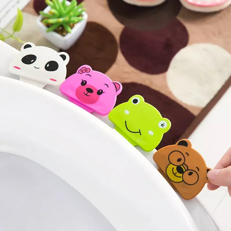 1920 portable toilet lid is cute cartoon convenient closestool cover lifter not dirty hands lifted the toilet cover T
