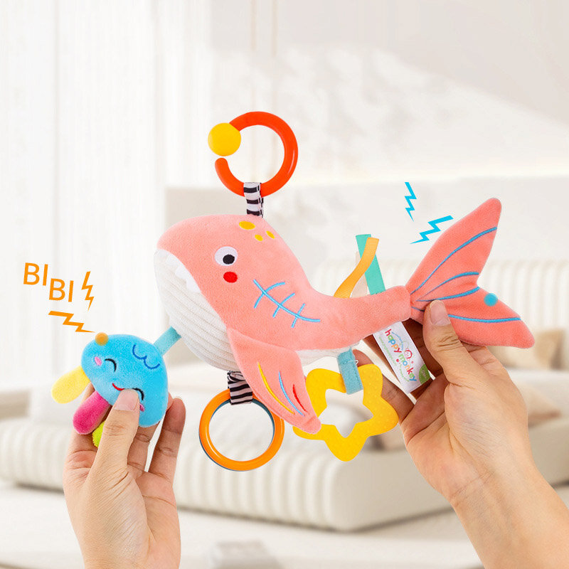 Baby Rattles Toys For Kids 0-12 Months Newborn Plush Toys Stroller Infant Mobile Hanging Cartoon Crib Toddler Bed Bell