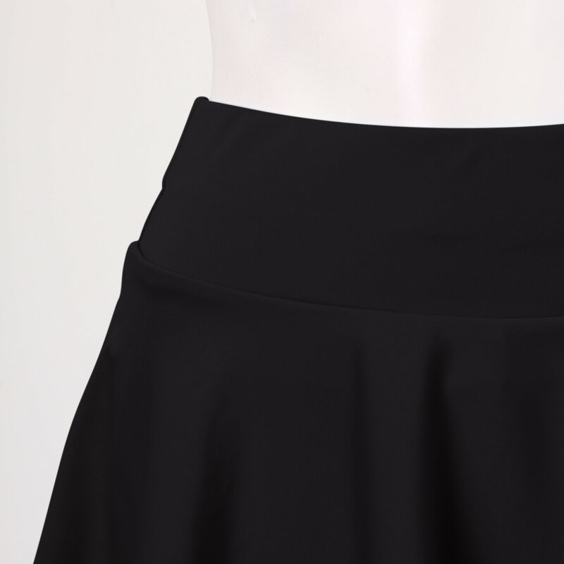 Falda elástica de cintura alta para mujer, corta plisada con bolsillo minifalda, estilo veraniego
