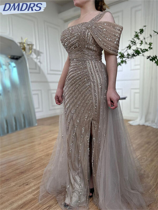 Charming Beaded Evening Gown 2024 Elegant Red Carpet Party Dress Romantic Floor Length Gowns for Wedding Guests Vestidos De Novi