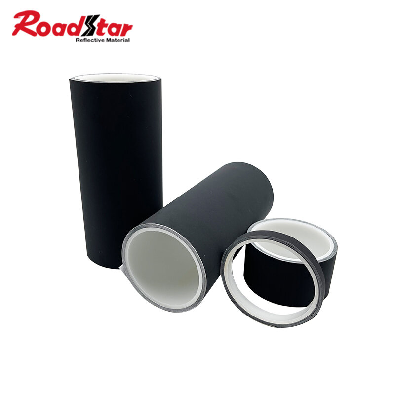 Roadstar-cinta reflectante autoadhesiva para coche, pegatina de tela reflectante negra, cinta de advertencia, marca de seguridad, bolsa de coche, casco, RS-800BJ