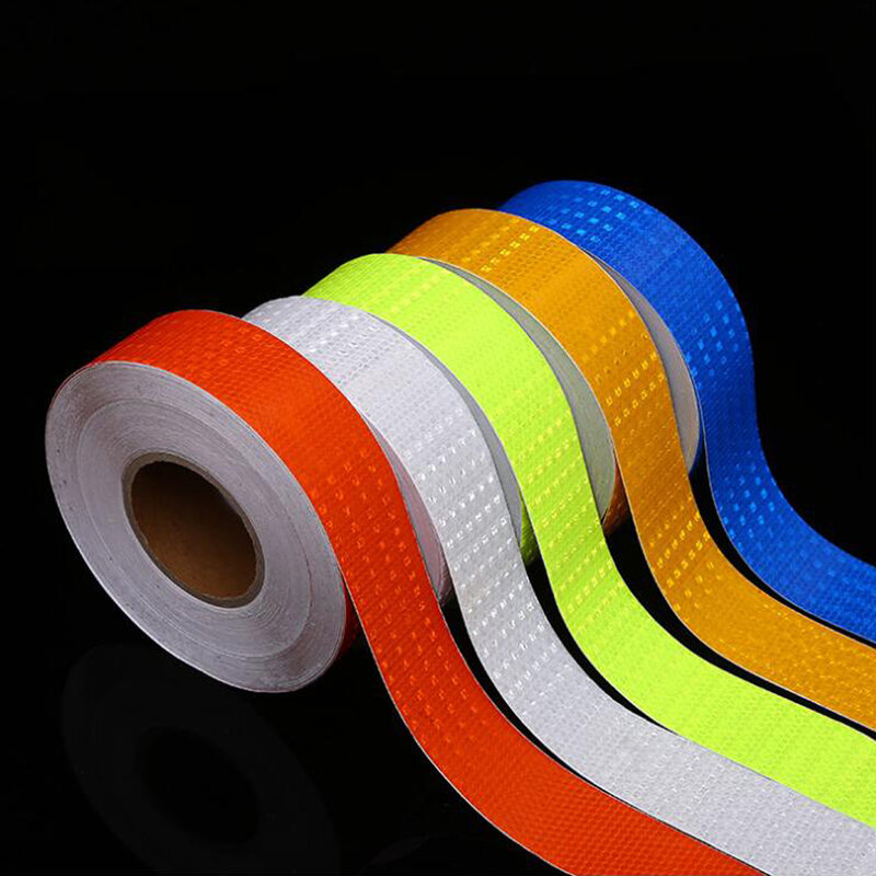 5cmx50m/Roll Reflective Tape Decor Decals Car Warning Safety Reflectante Tape Film Car Reflector Sticker Car Accessories