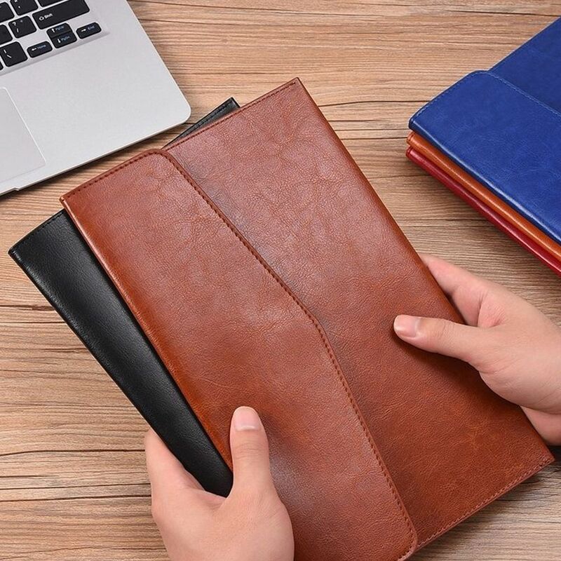 A4 A6 Leather File Folder Data Package Document Bag Fashion Briefcase Data Contract Bill File Bag School Office Supplies
