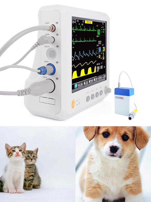 8Inch ICU CCU Modular Patient Monitor Multiparameter NIBP,Spo2, PR,ECG,RESP,TEMP