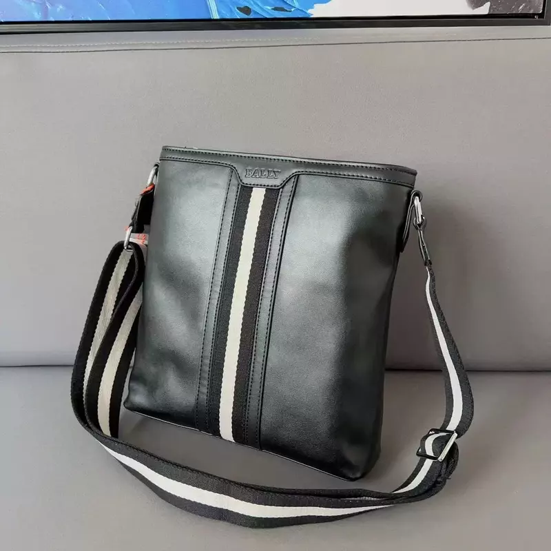 Nuova borsa a tracolla marca Bal moda uomo Casual Business borsa a tracolla causale borse a tracolla borsa a tracolla in vera pelle di alta qualità