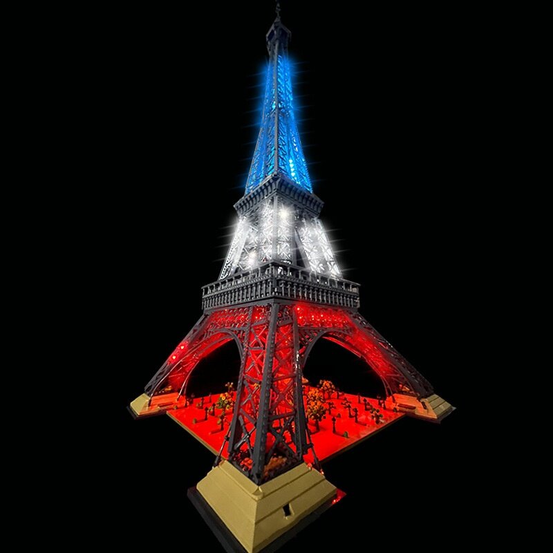Kit de iluminação Eiffel Tower Architecture, versão RC, única lâmpada, em estoque, novo, 10307, 10001 unidades, 1,5 m