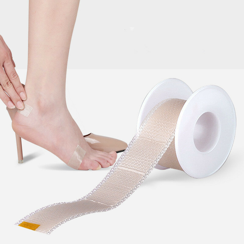 Invisible Anti-Desgaste Heel Patch Adesivo, Gel de Silicone, Scar Skin Gesso, Fita Tearable, Alta Capacidade, Atadura Impermeável, 100cm por Rolo