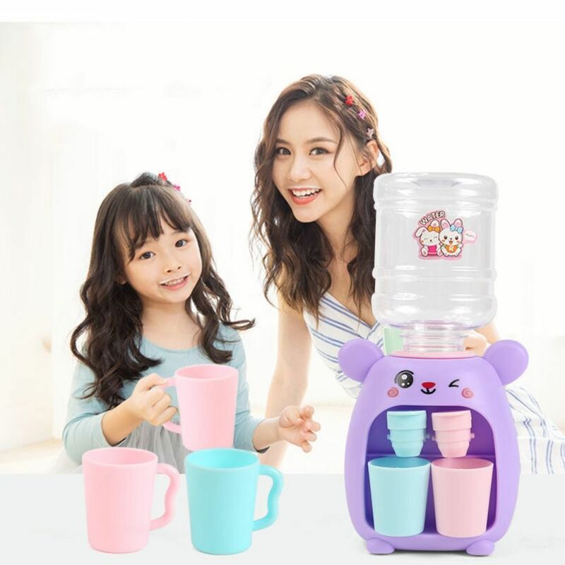 Zabawkowy sok mleczny zimna/ciepła woda kreskówka napój automat do wody zabawka mechaniczna dozownik do wody zabawka dla dzieci