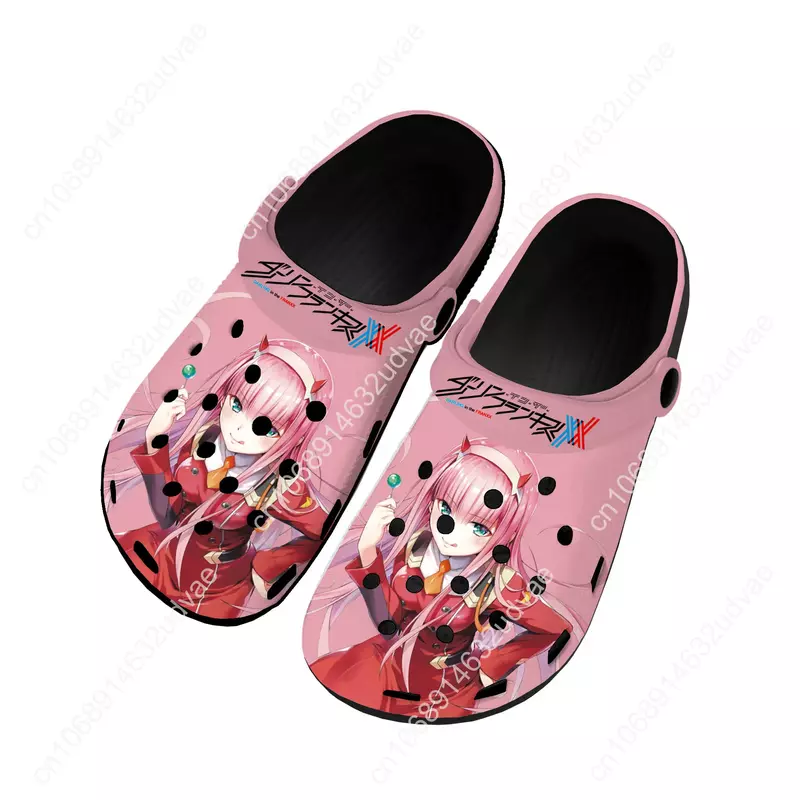 รองเท้าลุยน้ำ Darling in the franxx ผู้ชายผู้หญิงวัยรุ่นรองเท้าใส่ในบ้านรองเท้าแตะมีรูสำหรับเดินชายหาดระบายอากาศได้ดี
