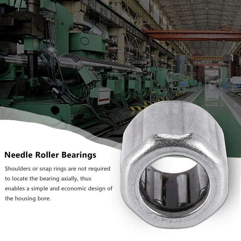 Rodamiento de agujas de 10 piezas HF081412, anillo exterior octagonal, rodamiento de agujas unidireccional, 8x14x12mm, para la industria manufacturera