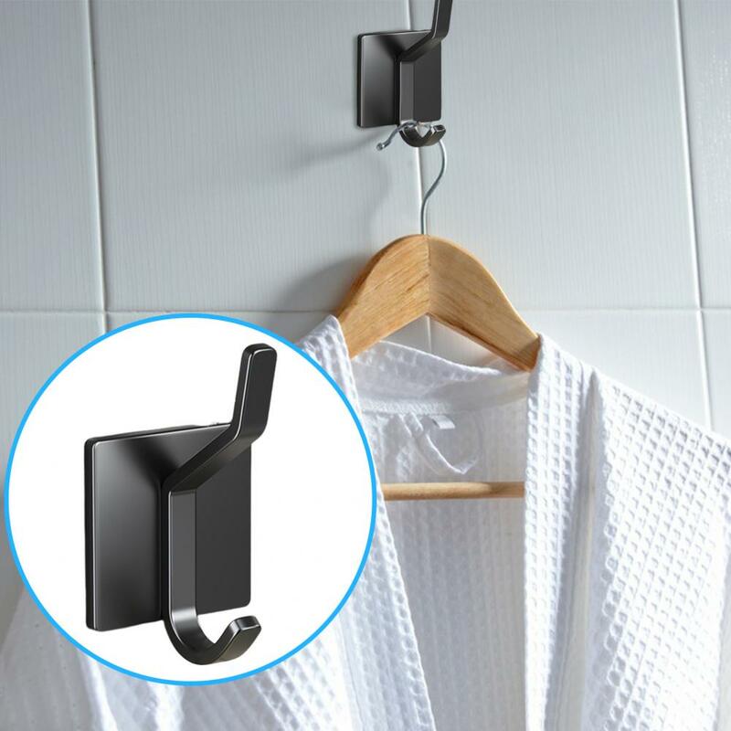 Heavy-duty Stainless Steel Hook Waterproof Self-adhesive Wall Hanging Hook with Great Load Bearing for Bathroom for Towels