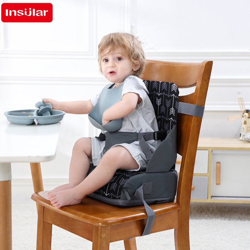 Nowa przenośna antypoślizgowa składana dziecięca z nadrukiem wysoka poduszka krzesełko dla dziecka wysoka poduszka dziecięca materiały podróżne