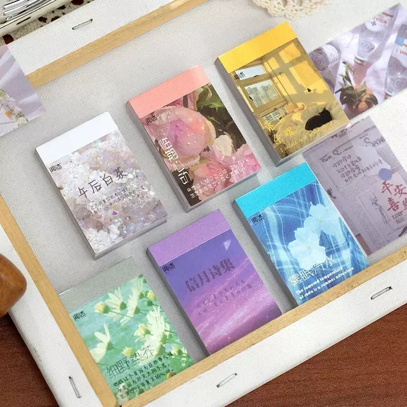 50 arkuszy Ins stylowe książka na naklejki papierowy dziennik Washi DIY materiał do dekoracji notatnik do scrapbookingu